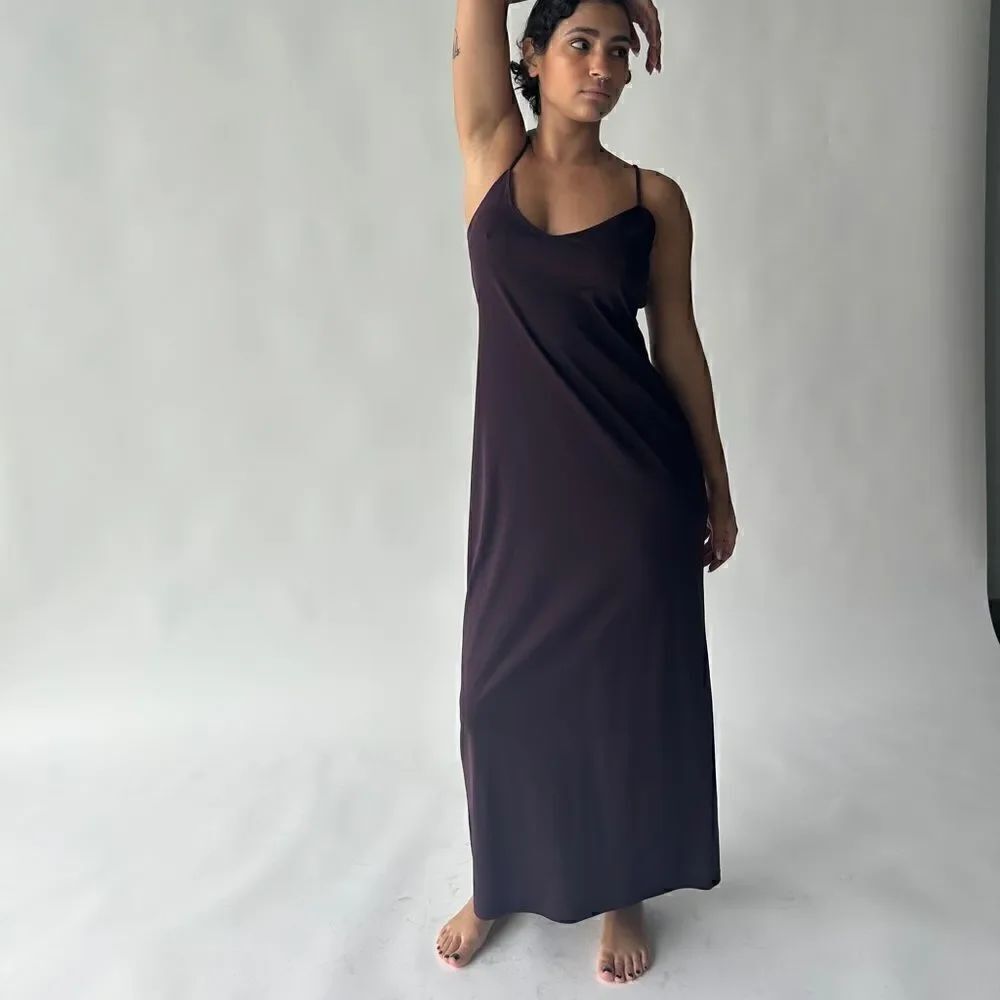 Prune Slip Dress 